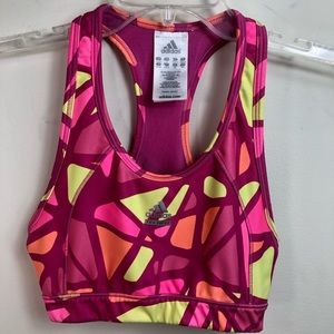 Adidas pink sports bra size S